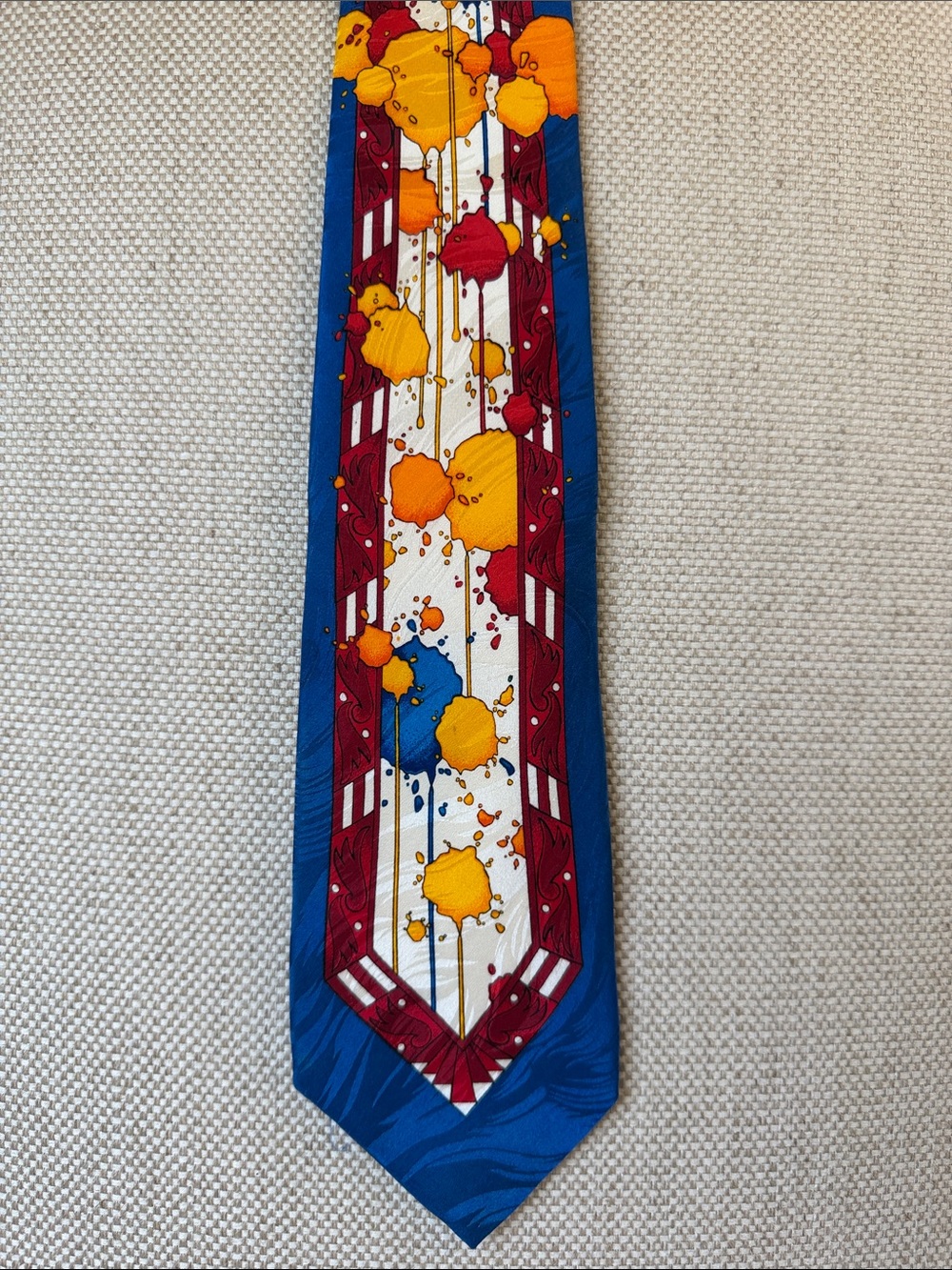 Rush Limbaugh Silk Splatter Tie- Vintage